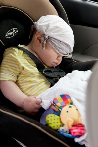auto vakantie baby slapen