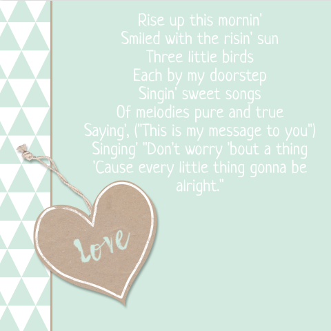 Wonderbaarlijk Songtekst op een geboortekaartje - Babyblog KK-96