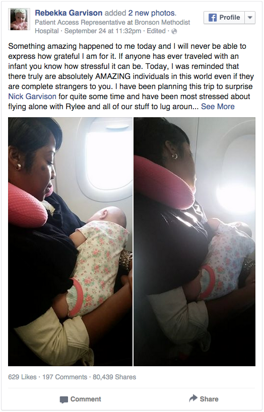vliegen baby moeder hulp onbekende
