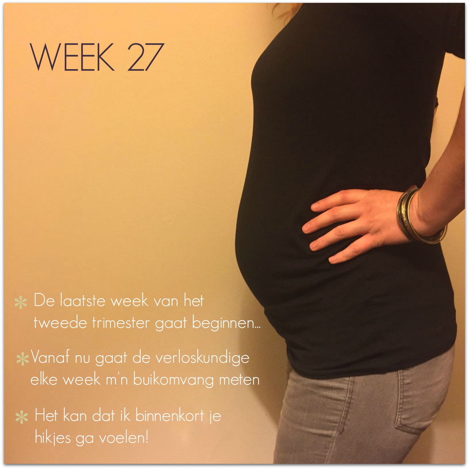 zwangerschapsupdate week 27