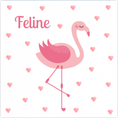 flamingo dieren geboortekaartjes